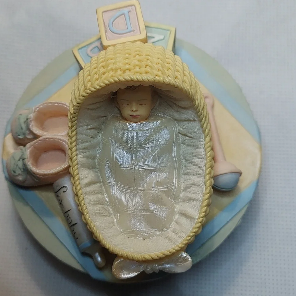 Vintage Our America newborn baby scene 